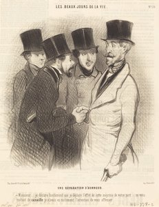 A Matter of Honor by Honoré Daumier
