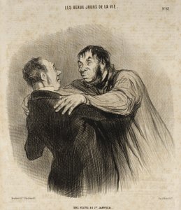 A Visit on January 1st by Honoré Daumier