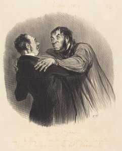 A Visit on January 1st by Honoré Daumier