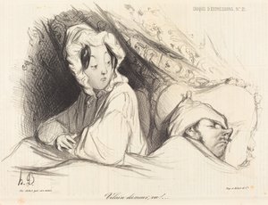 Villain Sleeper, Go! by Honoré Daumier