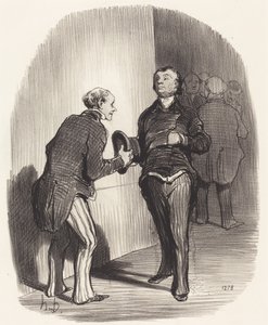 View of a Ministerial Antechamber... by Honoré Daumier