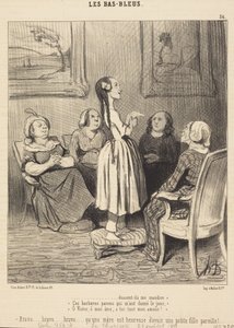 ...even if they should curse me. These barbarous parents... by Honoré Daumier