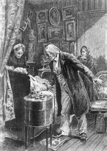 Illustration by Alcide Theophile Robaudi for Cousin Pons, Novel by Honore de Balzac
