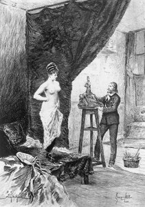 Illustration by Georges Cain for Cousin Bette, Novel by Honore de Balzac