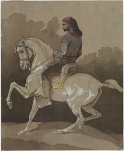 Arab on Horseback by Horace Vernet