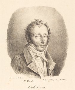 Bust of Carle Vernet by Emile Jean Horace Vernet