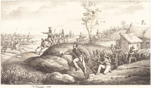 Infantry Ambush against the Cossacks by Emile Jean Horace Vernet