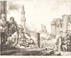 Massacre of the Rebel Mamelukes in the Castle of Cairo by Emile Jean Horace Vernet