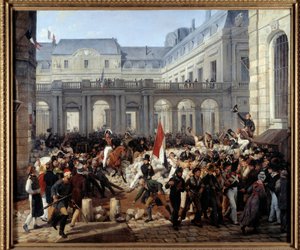 The Duke of Orleans Leaving the Royal Palace to Go to the Hotel de Ville
