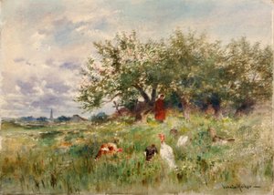 Watching the Turkeys by Horatio Walker