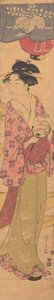 A Girl with a Fan by Hosoda Eishi