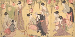 A Parody of Yuranosuke in the Pleasure Quarters, ca. 1797 by Hosoda Eishi
