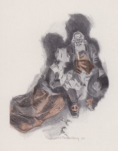 Illustration for Evangeline, A Tale of Arcadie, by Henry Wadsworth Longfellow by Howard Chandler (after) Christy