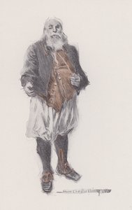 Illustration for Evangeline, A Tale of Arcadie, by Henry Wadsworth Longfellow by Howard Chandler (after) Christy