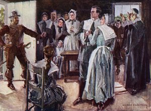 Illustration for The Courtship of Miles Standish by Henry Wadsworth Longfellow