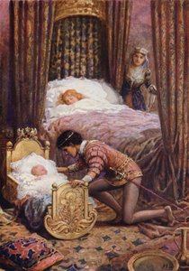 He bent down to kiss the little baby from 