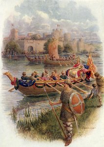 King Edgar on the River Dee by Howard Davie