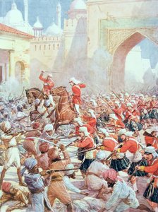 Sir Henry Havelock at the Relief of Lucknow by Howard Davie