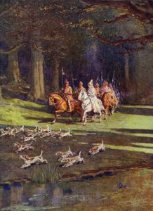 The whole company set out for the forest by Howard Davie
