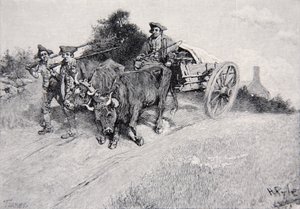 Bringing the Powder to Bunker Hill by Howard Pyle