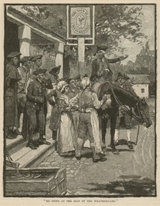 He stops at the Sign of the Weathervane
