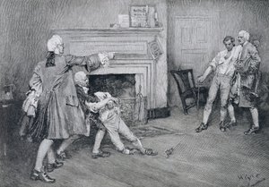 Meeting of Captain Tollemache and Captain Pennington at 