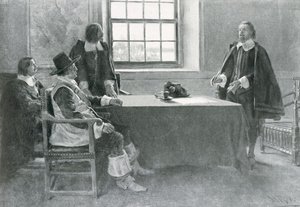 Sir William Berkeley Surrendering to the Commissioners of the Commonwealth, Illustration from 
