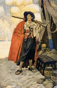 The Buccaneer was a Picturesque Fellow, Early 20th Century (Book Illustration) by Howard Pyle