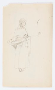 Untitled (Flower Girl) by Howard Russell Butler