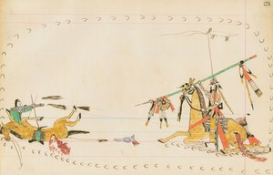 Howling Wolf and Another Warrior by Howling Wolf
