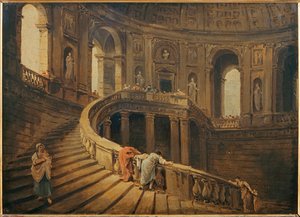 The Spiral Staircase of the Farnese Palace in Caprarola