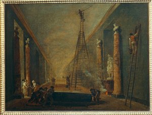 The Grand Gallery During Restoration