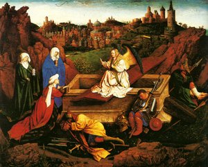 The Three Marys at the Sepulchre by Hubert Eyck