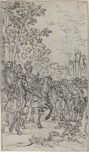 Captives before a Commander by Hubert Francois Gravelot