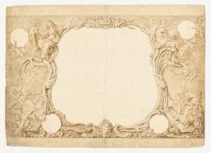 Design for an Ornamental Border, Used for the Surround to the General Chart in John Pine