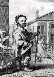 Owen Farrel (b.1716), the Irish Dwarf, engraved by James Hulett (d.1771), pub. in 1742