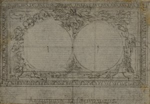 Study for Medallions, in Tacitus 