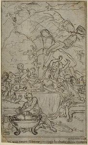 Study for an illustration in Tacitus "Tiberius, or The First Six Books of the Annals", Book IV, Vol. 2, 2nd Study by Hubert Francois Gravelot