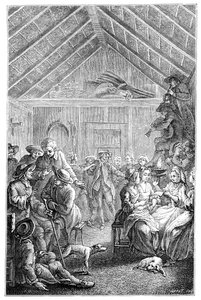 The Assembly Of Winter by Hubert Francois Gravelot