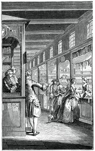 The Palace Galleries by Hubert Francois Gravelot