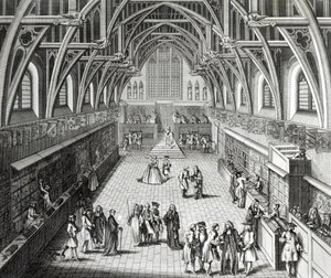 Westminster Hall, The First Day of Term, A Satirical Poem, engraved by C. Mosley
