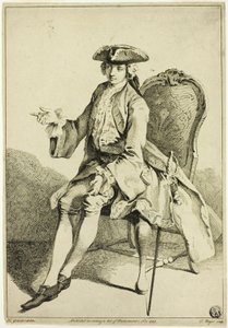 Young Seigneur Seated by Hubert Francois Gravelot