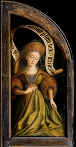 Cumaean Sibyl, from the exterior of the right wing of the Ghent Altarpiece