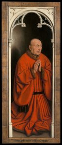 Portrait of Joost Vijdt, panel from exterior of the Ghent Altarpiece by Hubert & Jan van (1390 1441) Eyck