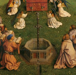 The Adoration of the Mystic Lamb (detail) by Hubert & Jan van (1390 1441) Eyck