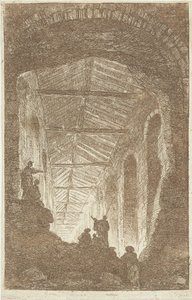 Antique Gallery (Les Soirées de Rome) (Roman Views) by Hubert Robert