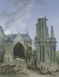 Demolition of the church of the Feuillants in the Rue Saint Honore, c.1804