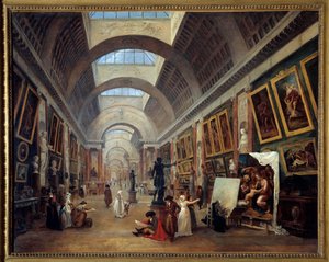 Design for the Grande Galerie in the Louvre by Hubert Robert
