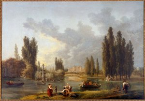 Le Chateau de Mereville by Hubert Robert