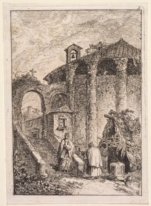 Les Soirées de Rome: Le Temple Antique by Hubert Robert